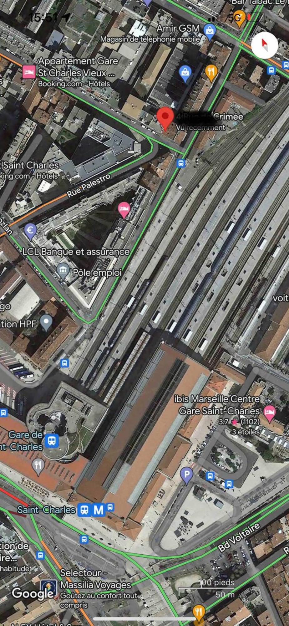 마르세유 Gare Saint Charles Tgv 6 Personnes 아파트 외부 사진